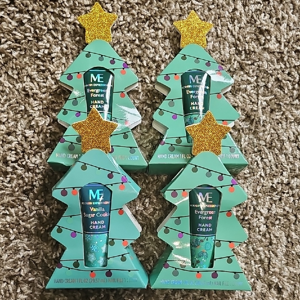 NWT 4 Modern Expressions Holiday Hand Cream And Nail File Gift Sets